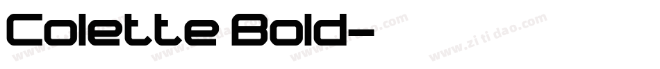 Colette Bold字体转换